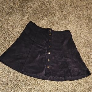 Abercrombie & Fitch Dark A-Line Skirt-Navy
